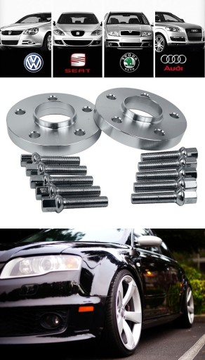 РАСТОЧКИ AUDI 5x112 A4 B5 B6 B7 A6 C5 C6 25 мм ВИНТЫ