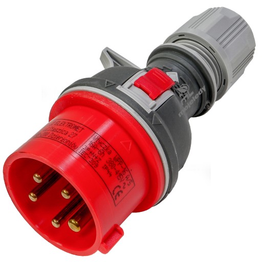Вилка питания ELEKTROMET TWIST IP44 5P 16A 400V
