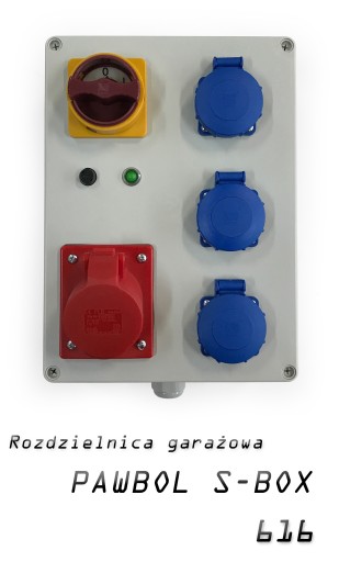 ROZDZIELNICA NATYNKOWA GOTOWA 1x16A 5P 400V/3x230V