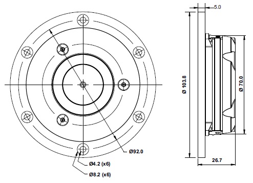 Sb Acoustics SATORI TW29RN-B громкоговоритель высокого тона