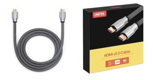 Unitek Y-C138RGY Przewód HDMI v2.0 2m oplot