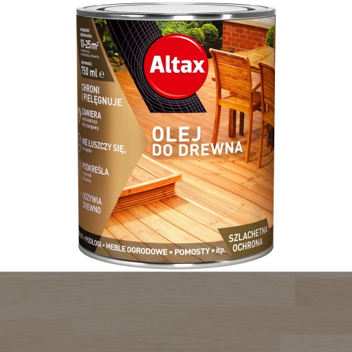 Olej do drewna 0,75L ALTAX - ANTRACYT