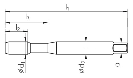 Машинный метчик FANAR M10 R40 Поворотный HSSE 371-C