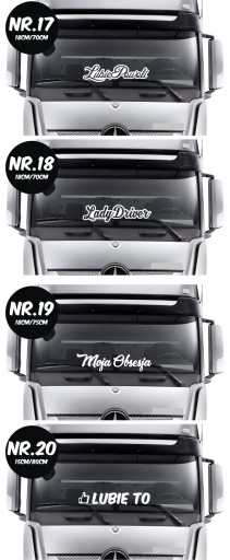 Наклейка на приборную панель TIRA BUSA TRUCK XL *УЗОРЫ *ЦВЕТА