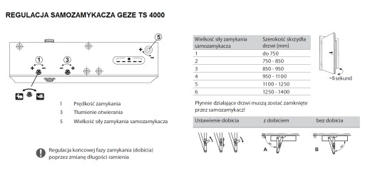 GEZE TS 4000 Дверной доводчик с рычагом, белый