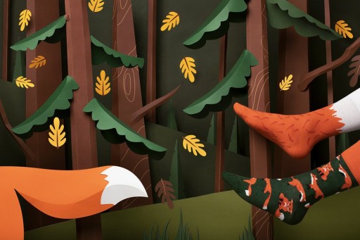 Разноцветные носки MANY MORNINGS The Red Fox 35-38