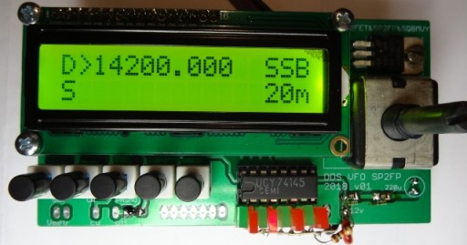 Плата синтеза DDS VFO 8 полос cw ssb SP2FP