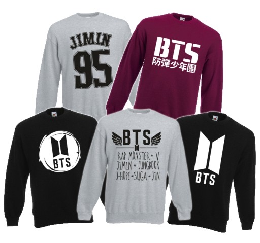 СВИТШОТ BTS BANGTAN BOYS SUGA J-HOPE JIN KPOP - M