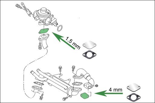 Заглушки EGR 1.9 2.0 TDi VW Jetta Touran Vento T5