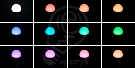2 светодиодные лампы E27 9 Вт 60 Вт 806 лм OSRAM RGBW + ПУЛЬТ ДИСТАНЦИОННОГО УПРАВЛЕНИЯ