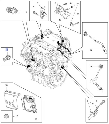 ДАТЧИК ДАВЛЕНИЯ МАСЛО OPEL INSIGNIA 2.8 V6 (08- ), SIGNUM