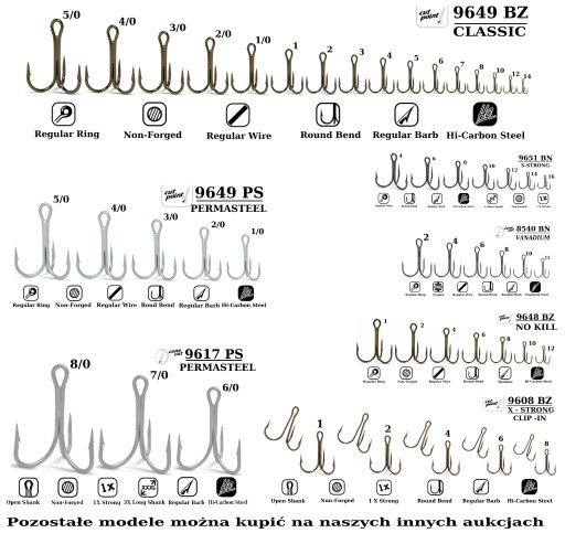 10 КРЮЧКОВ X-STRONG VMC 9651BN № 6 ДЛЯ ПРИМАНКИ