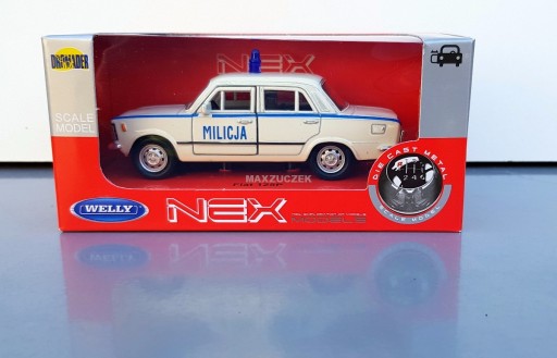 WELLY FIAT 125P МИЛИЦИЯ ПРЛ 1:34