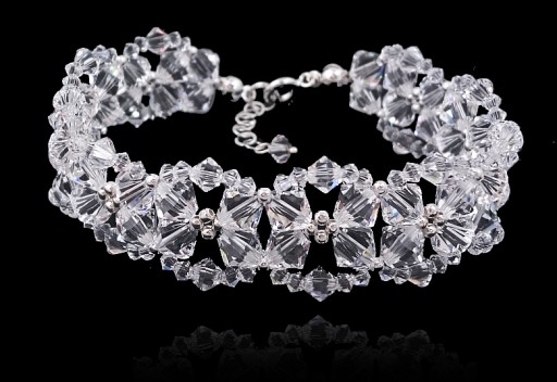 Серебряный комплект с кристаллами SWAROVSKI 1953 ARTEO