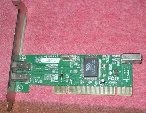 ЧЕРЕЗ КОНТРОЛЛЕР PCI VT6306 3X FireWire IEEE1394