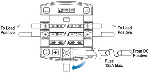 КОРПУС РОЗЕТКИ 6 UNI SEA FUSES