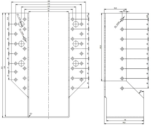 СОЕДИНИТЕЛЬ КРОНШТЕЙНА БАЛКИ WB29 80x210 СЕРТИФИКАТ