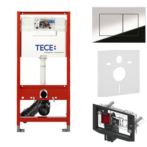 Рамка TECE для унитазов, контейнер, кнопка