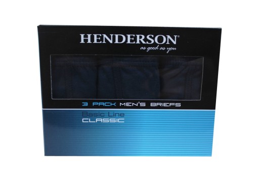 Трусики HENDERSON CLASSIC 1446, 3 пары XL K122 ЧЕРНЫЕ