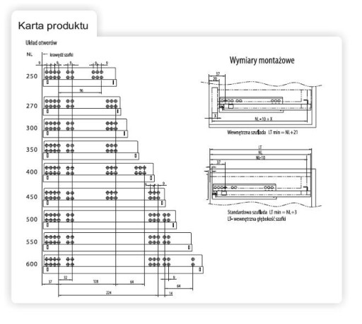 НАПРАВЛЯЮЩИЕ ДЛЯ ДЕРЕВЯННЫХ ЯЩИКОВ L350 CB20ST x10 КОМПЛЕКТ