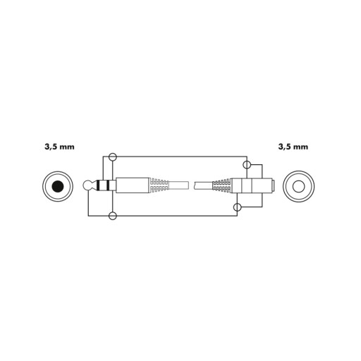 Аудиокабель Schwaiger KHA4036 533 Jack 5 м 3,5 мм Черный