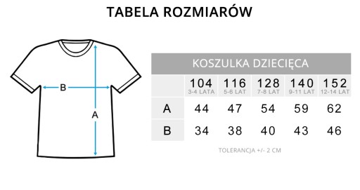 KOSZULKA DZIECIĘCA KIBICA REPREZENTACJI ROZ. 140