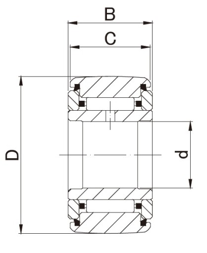 NATR NART8UUR JNS Rolka igiełkowa 8x24x15