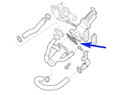 Zaślepka EGR Opel Fiat Lancia 1.3 JTDM CDTI Z13DTH
