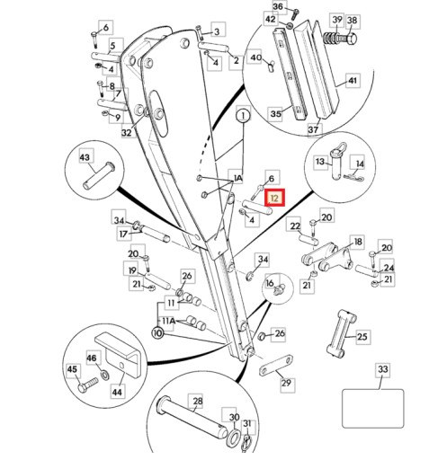 ШТИФТ ПРИВОДА РУКОЯТИ JCB 3CX 4CX 811/50367