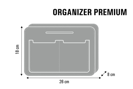 Torba filcowa City + organizer zestaw BERTONI Boho