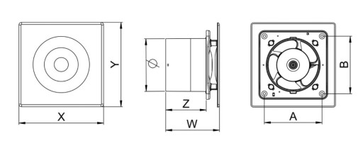 AWENTA WENTYLATOR CIĄGŁA PRACA WL125T TIMER CZAS