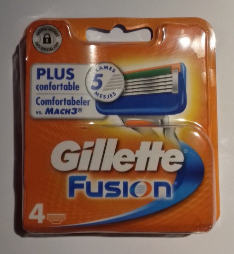 GILLETTE FUSION - 4 ШТ. - ОРИГИНАЛ.