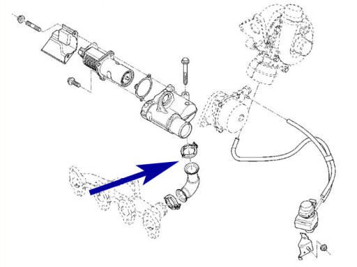 Заглушка EGR Renault Nissan 1.5 dCi Suzuki DDiS