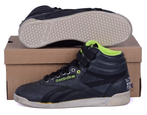 Кожаные туфли REEBOK F/S HI, размер 37 - стиль ВИНТАЖ