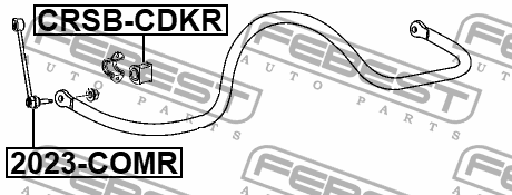 ТЯГА ЗАДНЕГО СТАБИЛИЗАТОРА JEEP COMMANDER 06-10