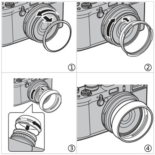 АДАПТЕР ДЛЯ СОЛНЦЕЗАЩИТНОГО КОЗЫРА FUJIFILM X100S 49