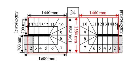 Лестница ДУЭД Микс 180 вертикальная У-180 15 элементов