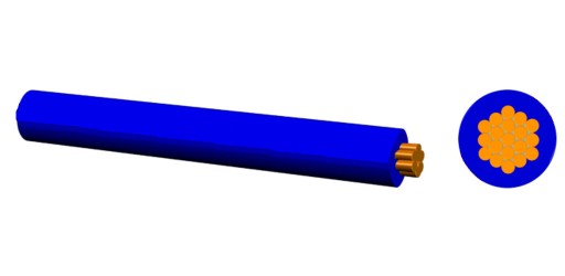 Кабель кабеля Flry-B 1x0,75 мм 0,75 мм2 фиолетовый 5M 5M