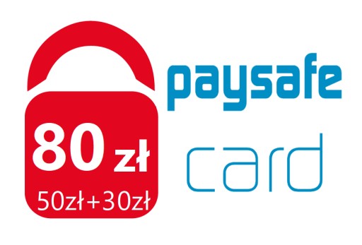 PaySafeCard 80 PLN Карта с PIN-кодом PSC (50 PLN + 30 PLN)