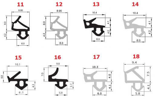 ALUPLAST S-1172 Уплотнитель оконный