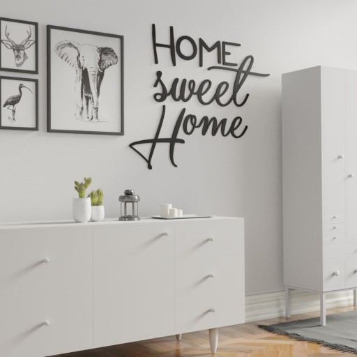 Деревянная 3D надпись на стене HOME Sweet Home