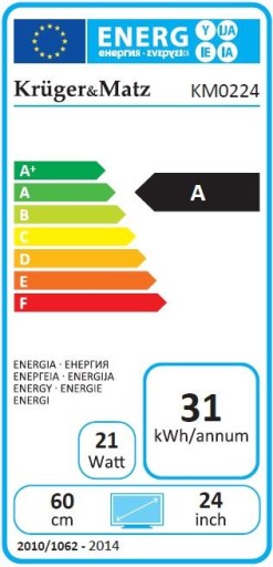 24-дюймовый HD-телевизор DVB-T2, 230/12 В, ГРУЗОВИК КЕМПИНГ