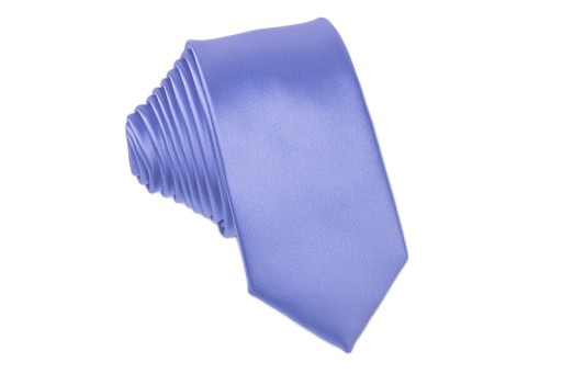 ELEGANCKI NIEBIESKI Krawat Męski do Garnituru Gładki Mikrofibra ŻAKARD gs03