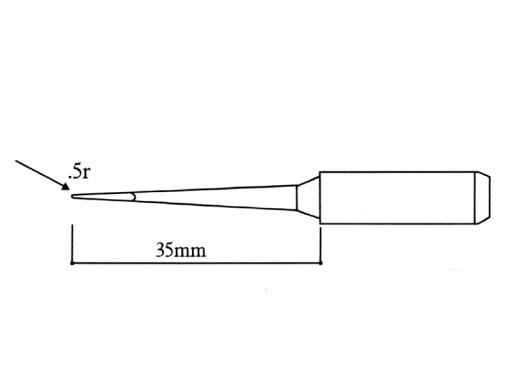 Наконечник для конуса WEP ZHAOXIN PT 900M 0,5 мм T-S8