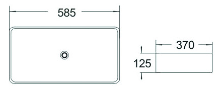 MEXEN CATIA НАСТОЛЬНАЯ РАКОВИНА 58x37 см, СТАНДАРТ