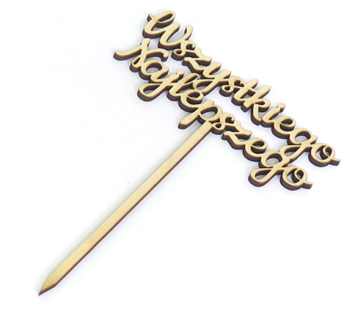 CAKE TOPPER Wszystkiego Najlepszego DECOUPAGE VD65