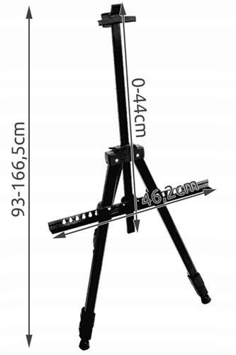 SZTALUGA ALUMINIOWA MALARSKA 170 CM + POKROWIEC