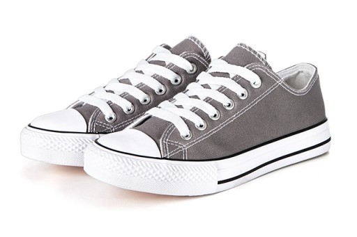 Buty sportowe TRAMPKI Szare GREY 36 Tenisówki P4