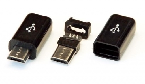 Разъем USB-B micro 5PIN для кабеля из 8 частей