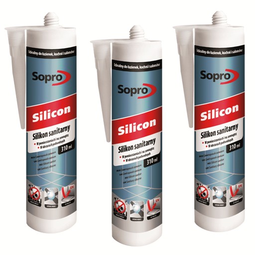 Sopro Silicon - Silikon sanitarny Bezbarwny 00 | 310ml